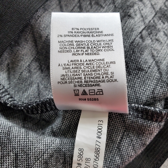 Express Black and White Pencil Skirt - Picture 6 of 8